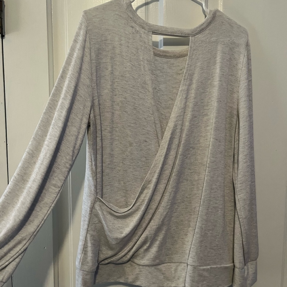 Gray sweater shirt